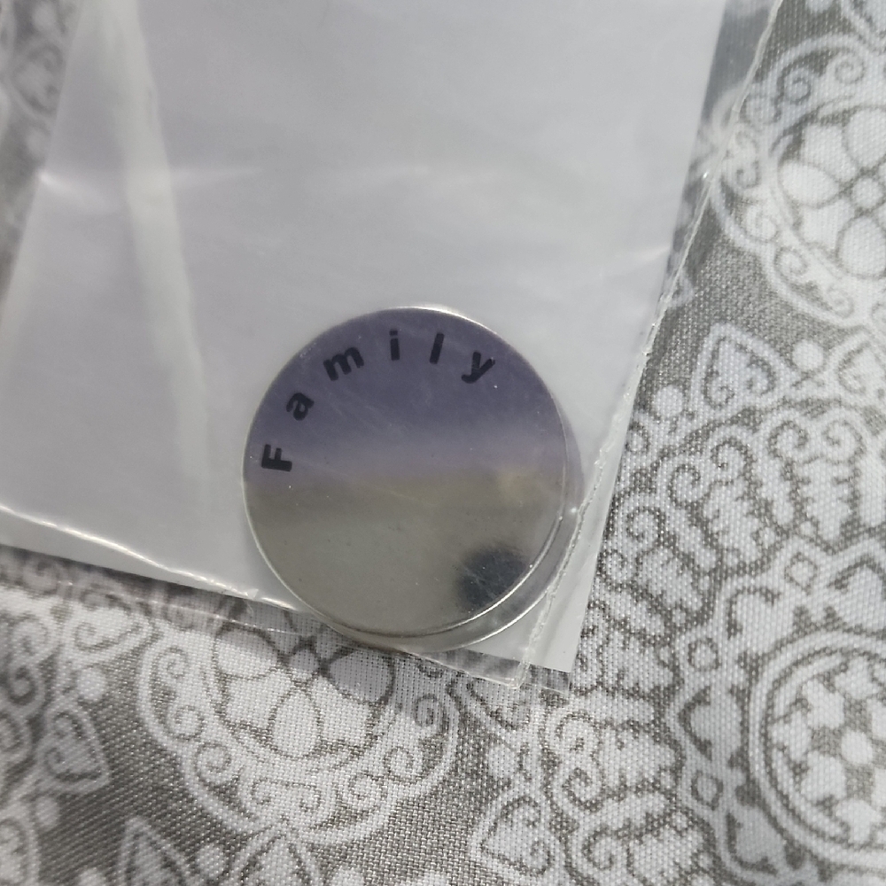 Silver Family Charm,  Large